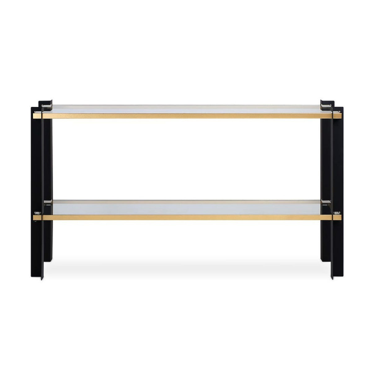 Modern European furniture - Iron Framed Glass Console Table - www.oroa.com