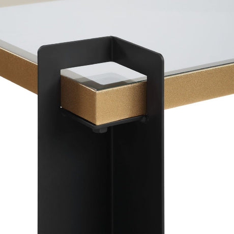 Modern European furniture - Iron Framed Glass Console Table - www.oroa.com