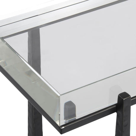 Modern European furniture - Crystal Top Accent Table - www.oroa.com