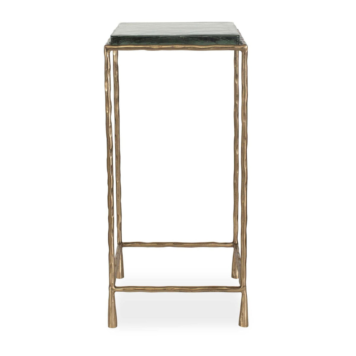 Cast Glass Square Accent Table by Uttermost Ovard