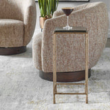 Cast Glass Square Accent Table by Uttermost Ovard, alternate view 2