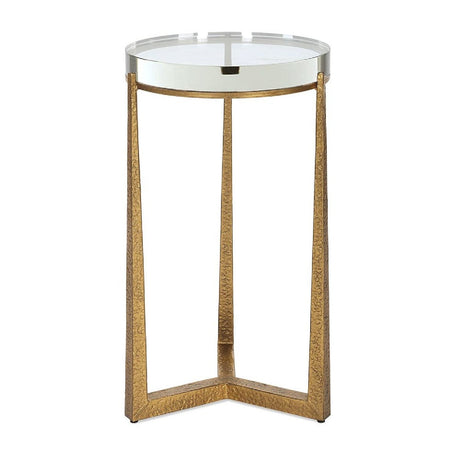 Modern European furniture - Crystal Top Accent Table - www.oroa.com