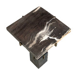 Square Petrified Wood Accent Table by Uttermost Rowman, alternate view 5