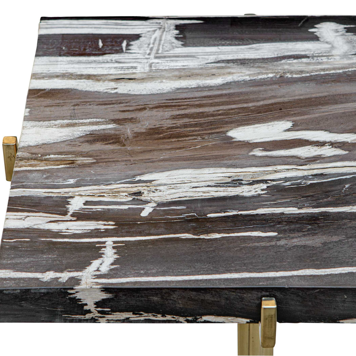 Square Petrified Wood Accent Table by Uttermost Rowman, alternate view 8