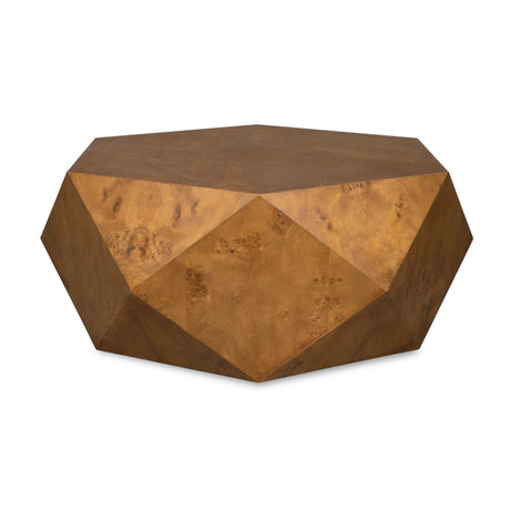 Modern European furniture - Poplar Burl Geometric Coffee Table - www.oroa.com