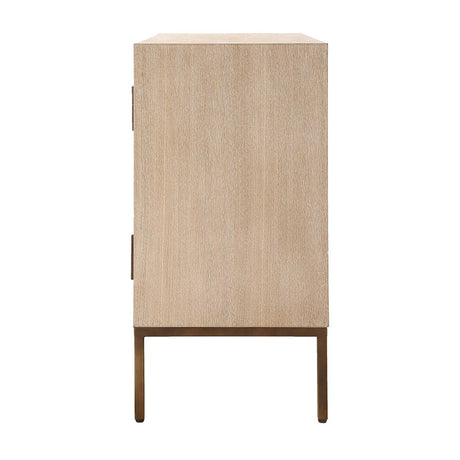 Cream Geometric 2-Door Cabinet by Uttermost Weimar, alternate view 5