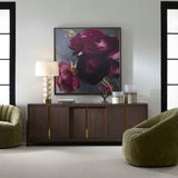 Walnut Sliding-Door Consile Cabinet by Uttermost Botero, alternate view 9