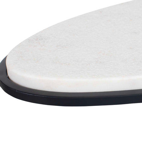 Modern European furniture - White Marble Round Side Table - www.oroa.com
