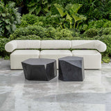 Faceted Concrete Indoor/Outdoor Coffee Table by Uttermost Parra, alternate view 14