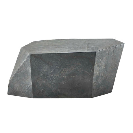 Faceted Concrete Indoor/Outdoor Coffee Table by Uttermost Parra, alternate view 3