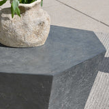 Faceted Concrete Indoor/Outdoor Coffee Table by Uttermost Parra, alternate view 8