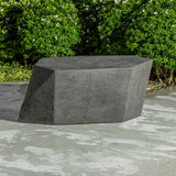Faceted Concrete Indoor/Outdoor Coffee Table by Uttermost Parra, alternate view 9