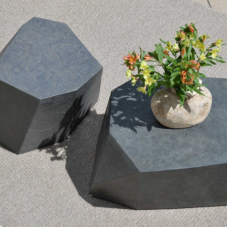 Faceted Concrete Indoor/Outdoor Coffee Table by Uttermost Parra, alternate view 10