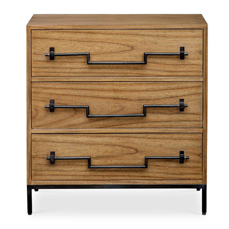 Modern European furniture - Mango Wood 3-Drawer Accent Chest - www.oroa.com