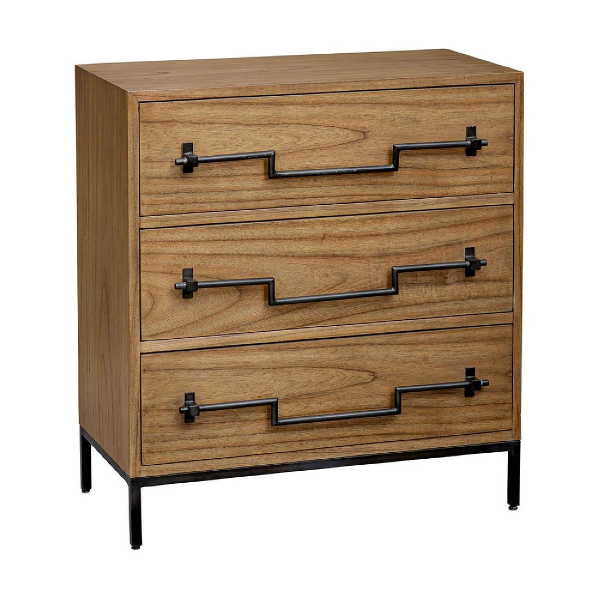Modern European furniture - Mango Wood 3-Drawer Accent Chest - www.oroa.com