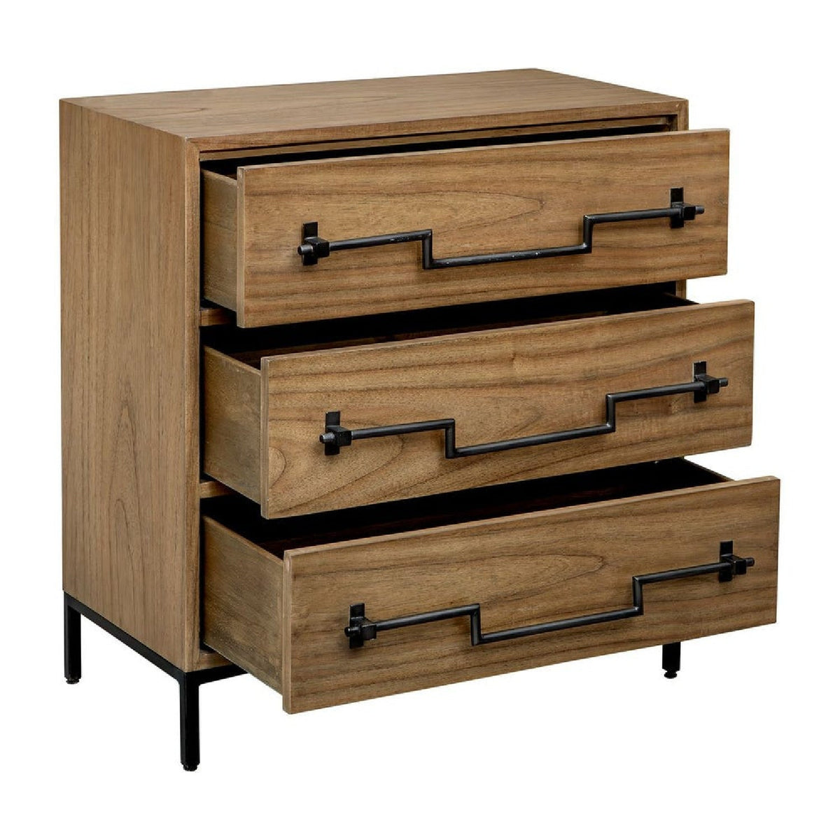 Modern European furniture - Mango Wood 3-Drawer Accent Chest - www.oroa.com