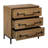 Modern European furniture - Mango Wood 3-Drawer Accent Chest - www.oroa.com