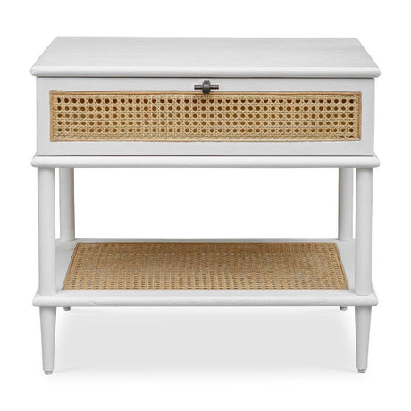 Modern European furniture - Rattan Cane 1-Drawer Side Table - www.oroa.com