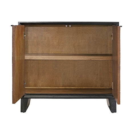 Wooden 2-Door Grid Cabinet by Uttermost Muestra, alternate view 3