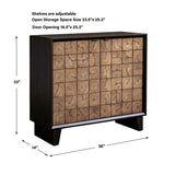 Wooden 2-Door Grid Cabinet by Uttermost Muestra, alternate view 7