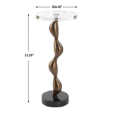 Modern European furniture - Crystal Round Drink Table - www.oroa.com