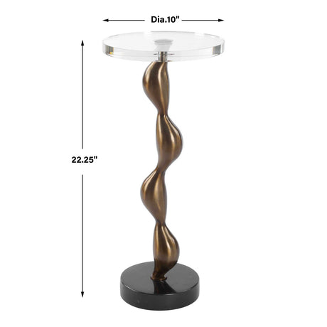 Modern European furniture - Crystal Round Drink Table - www.oroa.com