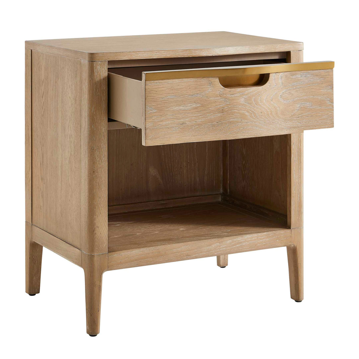 Modern European furniture - Oak 1-Drawer Side Table - www.oroa.com