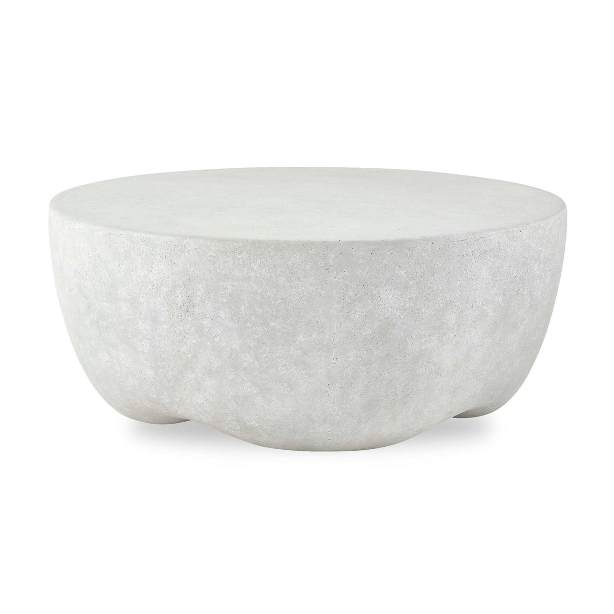 Modern European furniture - Cream Concrete Indoor/Outdoor Coffee Table - www.oroa.com