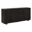 Black Chiseled 4-Door Cabinet by Uttermost Stevenson