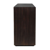 Black Chiseled 4-Door Cabinet by Uttermost Stevenson, alternate view 5