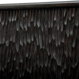Black Chiseled 4-Door Cabinet by Uttermost Stevenson, alternate view 7