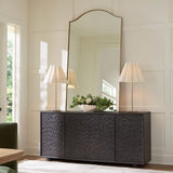 Black Chiseled 4-Door Cabinet by Uttermost Stevenson, alternate view 9