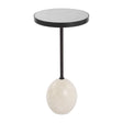Modern European furniture - Round Mirrored Top Accent Table - www.oroa.com