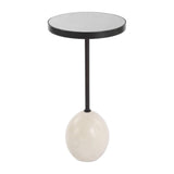 Modern European furniture - Round Mirrored Top Accent Table - www.oroa.com