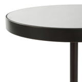 Modern European furniture - Round Mirrored Top Accent Table - www.oroa.com