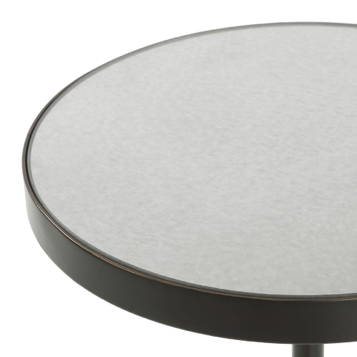 Modern European furniture - Round Mirrored Top Accent Table - www.oroa.com