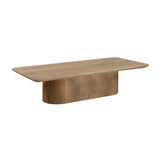 Solid Oak Minimalist Coffee Table by Uttermost Camerlin, alternate view 3