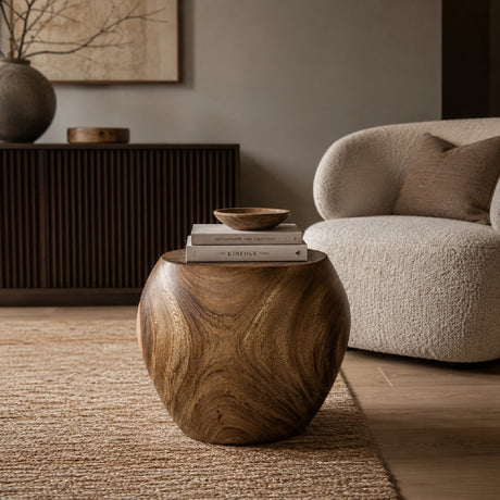 Modern European furniture - Solid Suar Wood Accent Stool - www.oroa.com