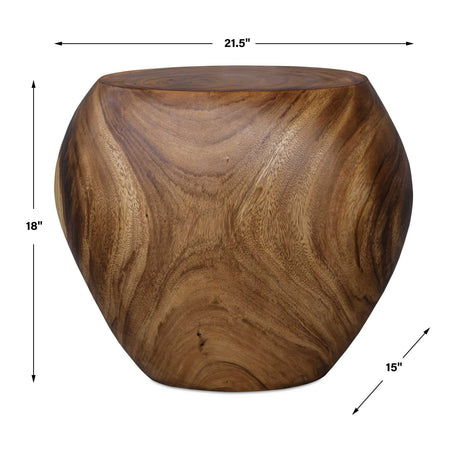 Modern European furniture - Solid Suar Wood Accent Stool - www.oroa.com