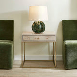 Maple Burl 1-Drawer Side Table by Uttermost Pembrook, alternate view 2