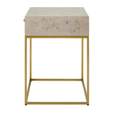 Maple Burl 1-Drawer Side Table by Uttermost Pembrook, alternate view 6
