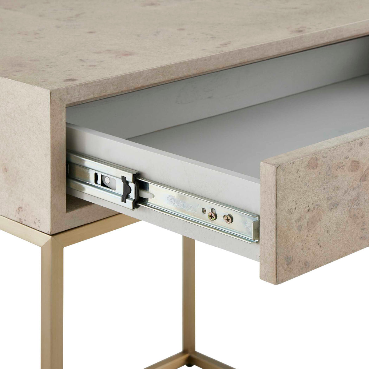 Maple Burl 1-Drawer Side Table by Uttermost Pembrook, alternate view 8