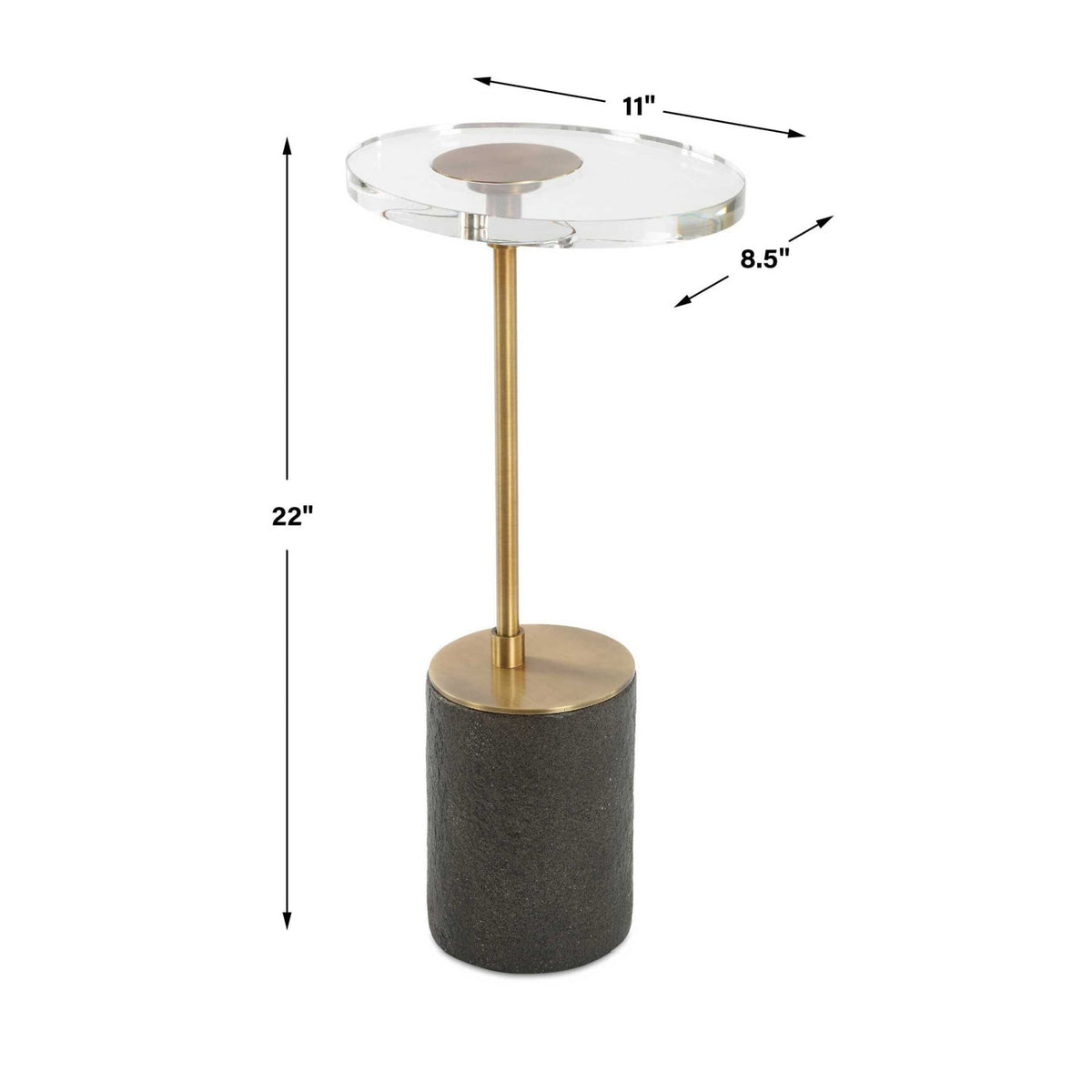 Oval Crystal Accent Table by Uttermost Kaufman, alternate view 10