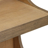 Modern European furniture - Arched Mindi Wood Bookshelf - www.oroa.com