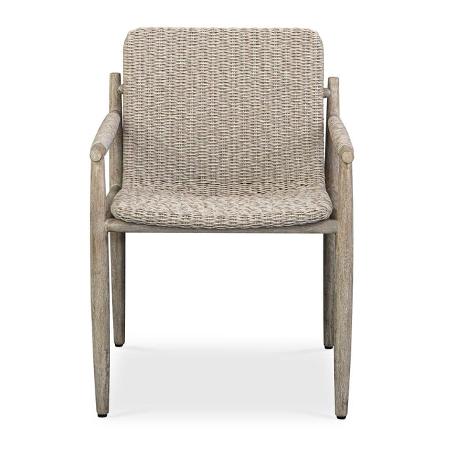 Modern European furniture - Beige Wicker Outdoor Dining Chair - www.oroa.com