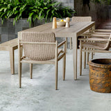 Modern European furniture - Beige Wicker Outdoor Dining Chair - www.oroa.com