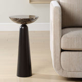 Modern European furniture - Brown Marble Accent Table - www.oroa.com