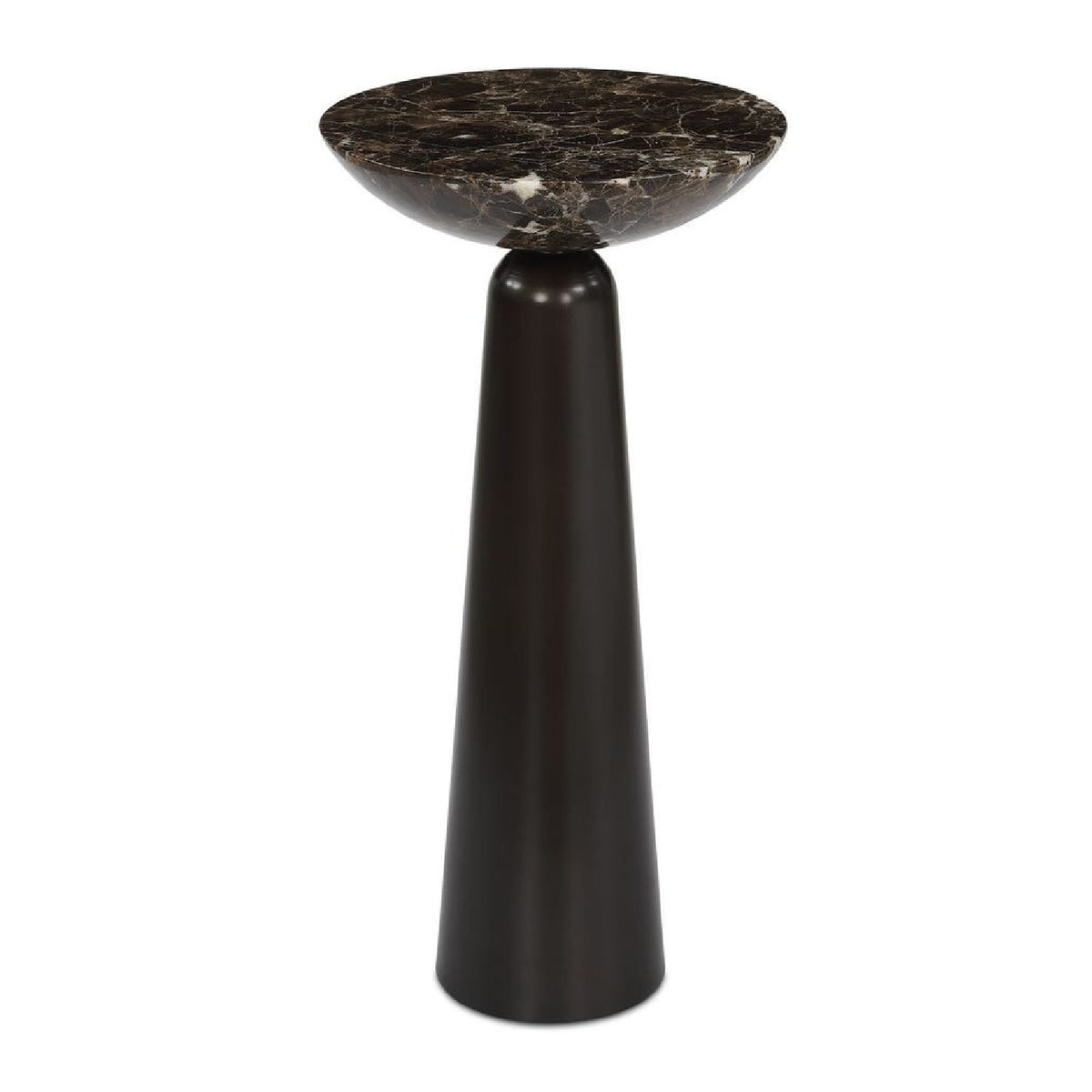 Modern European furniture - Brown Marble Accent Table - www.oroa.com