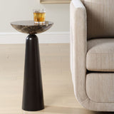 Modern European furniture - Brown Marble Accent Table - www.oroa.com