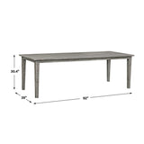 Solid Mahogany Indoor/Outdoor Dining Table by Uttermost Forsyth, alternate view 9